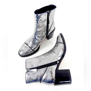 Alexandre Birman Python Booties
